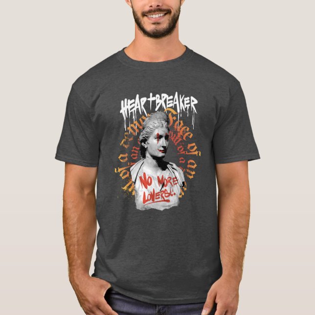 Camiseta Estátua do Disparador de Coração Sem Mais Amantes (Frente)