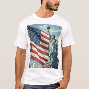 Camiseta Estátua do Orgulho da Liberdade unisex Tee