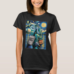 Camiseta Estátua Engraçada De Crimes De Liberdade, Van Gogh
