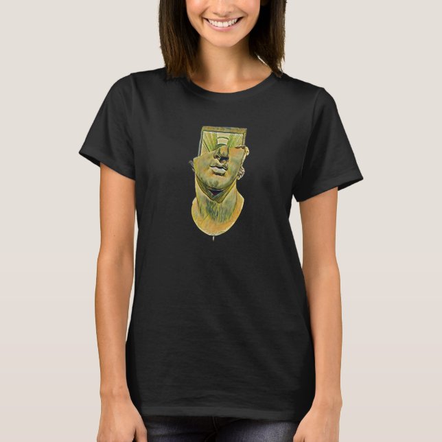 Camiseta Estátua Grega Antiga Professor Abstrato 19 (Frente)