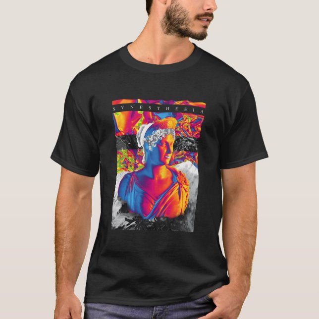 Camiseta Estátua Grega Ro Gods de Escultura de Busto (Frente)