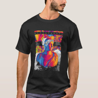Camiseta Estátua Grega Ro Gods de Escultura de Busto