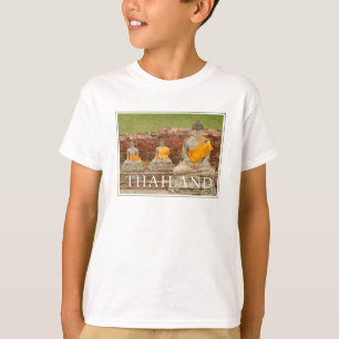 Camiseta Estátuas de Budas Sentados   Ayutthaya, Tailândia