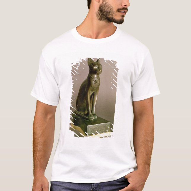 Camiseta Estatueta de um gato que representa a deusa Bastet (Frente)