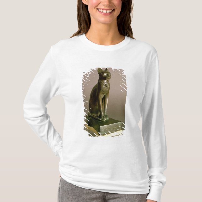Camiseta Estatueta de um gato que representa a deusa Bastet (Frente)