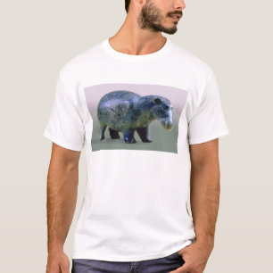Camiseta Estatueta de um hippopotamus