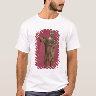 Camiseta Estatueta de um homem que veste um sagum