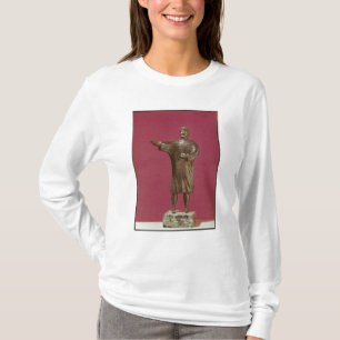 Camiseta Estatueta de um homem que veste um sagum