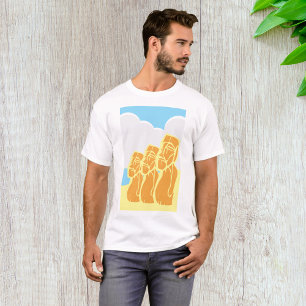 Camiseta Estatuetas Moai da Ilha de Páscoa