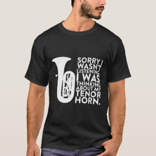 Camiseta Estava a pensar no meu Tênis Horn para um Músico
