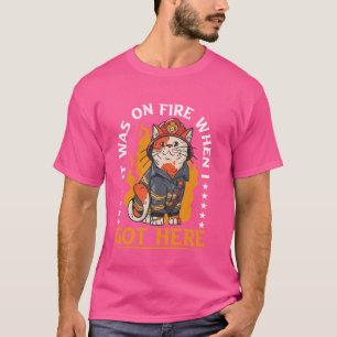 Camiseta Estava em Chamas Quando Cheguei Aqui ----