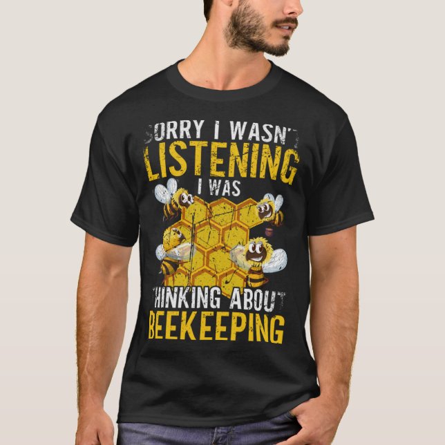 Camiseta Estava pensando em aperitivos apícolas (Frente)