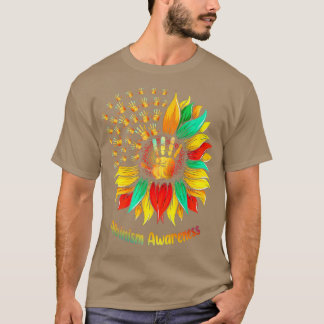 Camiseta Estávamos Em Mãos De Cores De Girassol Para O Albi