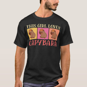 Camiseta Este Amores Capivaras Roedor Animal retrô