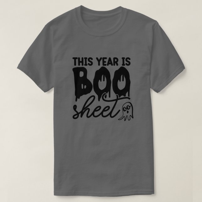 Camiseta Este ano é o boo sheet01 (Frente do Design)