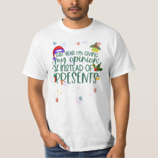 Camiseta Este ano eu estou dando minha opinião em vez de pr