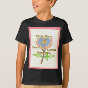 Camiseta Este Ano Novo Parece Um Impressão De Arte Floral P