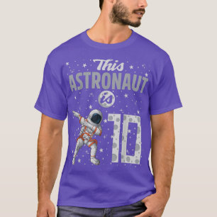 Camiseta Este Astronauta É 10 Astronauta Dabbing, 10º Nasci