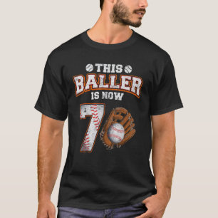 Camiseta Este Baller Tem Agora 7 Anos De 7 De Aniversário.
