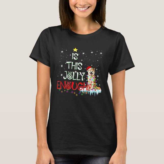 Camiseta Este Cachorro Akita É Suficiente Com Chapéu De Nat (Frente)