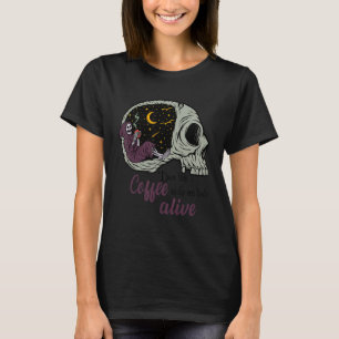 Camiseta Este café me faz parecer vivo? Café engraçado S