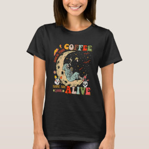 Camiseta Este Café Me Faz Parecer Vivo Ceifador