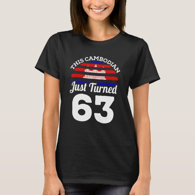 Camiseta Este Cambojano acabou de transformar 63 Cambodja 6 (Frente)