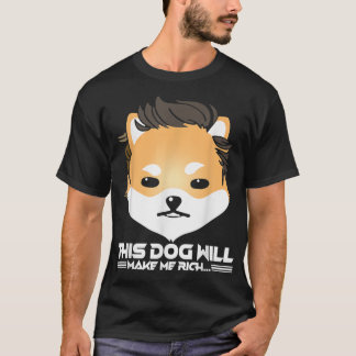 Camiseta Este Cão irá Torná-lo Rico, Dogelon Mars Elon Mem