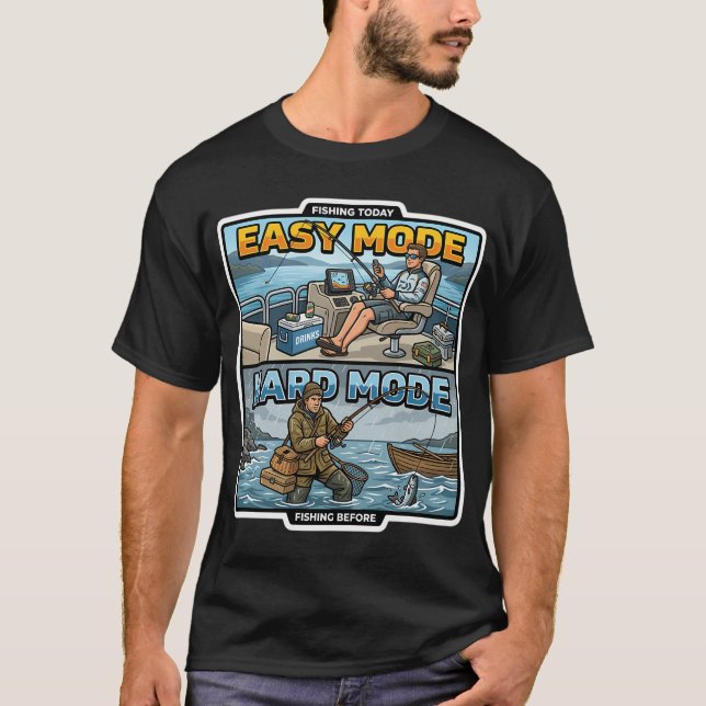Camiseta Este cara precisa ir pescar (Frente)