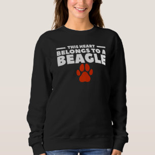 Camiseta Este Coração Pertence A Um Beagle Para Um Cão 1