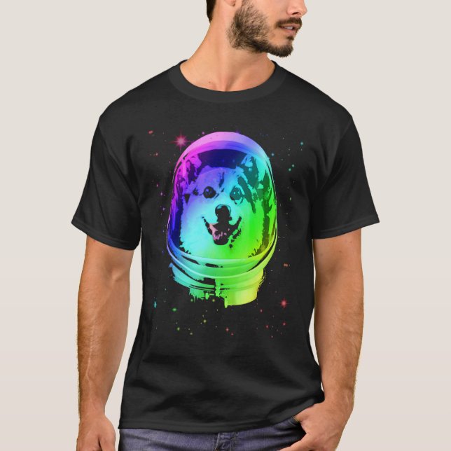Camiseta Este Corgi É Um Astronauta Com Um Capacete Espacia (Frente)