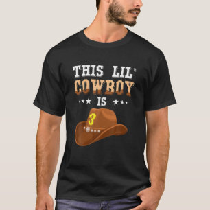 Camiseta Este Cowboy É 3 Cowboy Hat Horse Terceiro Nascimen