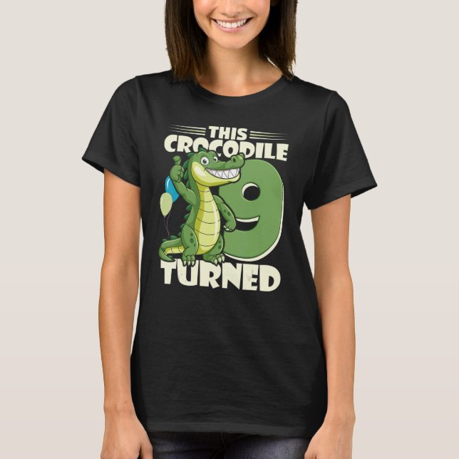 Camiseta Este Crocodilo Transformou-Se Em Um Garoto De 9 An (Frente)