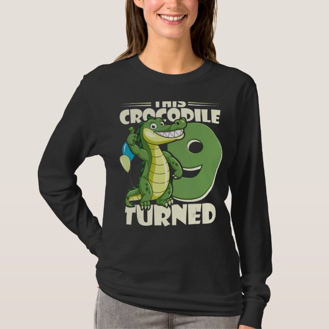 Camiseta Este Crocodilo Transformou-Se Em Um Garoto De 9 An (Frente)