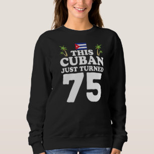 Camiseta Este Cubano Acabou De Virar 75 Cubano 75º Nascimen