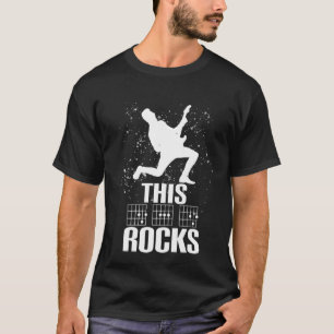 Camiseta Este DAD Rocks Acordes de Guitarra