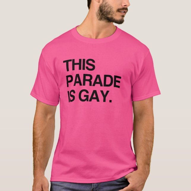 Camiseta Este desfile é gay (Frente)