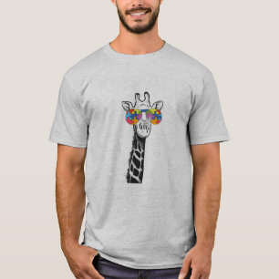 Camiseta Este design gráfico engraçado apresenta girafa c