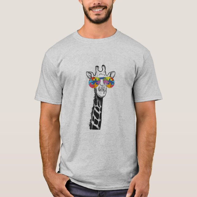 Camiseta Este design gráfico engraçado apresenta girafa com (Frente)