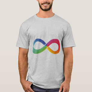 Camiseta Este design infinito arco-íris pode simbolizar ta