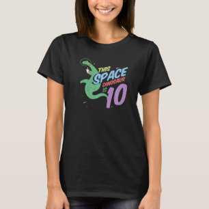 Camiseta Este Dinossauro Espacial Tem 10 Anos Nascer 2012 D