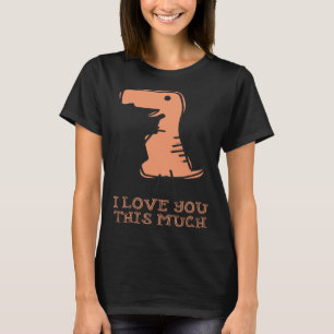 Camiseta Este Dinossauro Eu te amo fofo para crianças adult