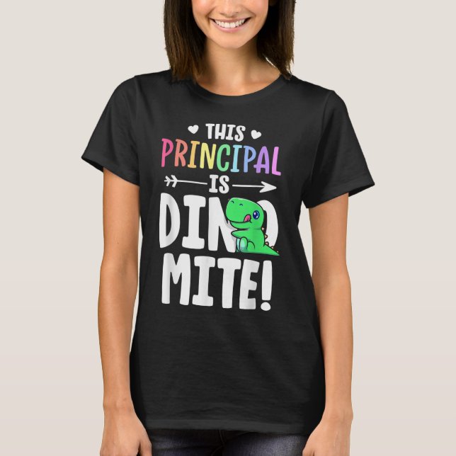 Camiseta Este Diretor É O Professor Dinossaur Pun T- (Frente)
