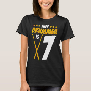 Camiseta Este Drummer É 7 Drummer Drum Set Music