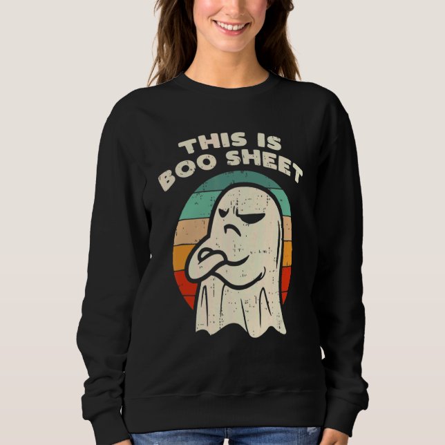 Camiseta ESTE É BOA FOLHA Ghost Retro Halloween (Frente)