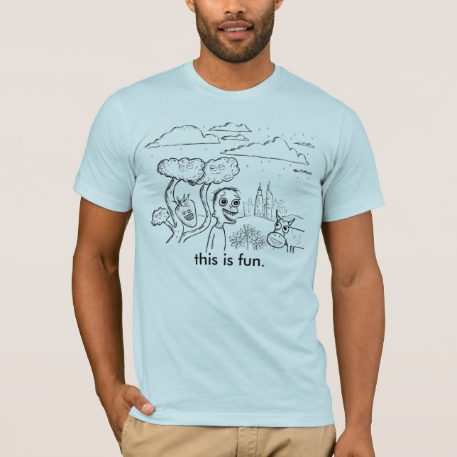 Camiseta este é divertimento (Frente)