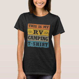 Camiseta Este É Meu Acampamento De Rv Amor Vintage Retro Gl
