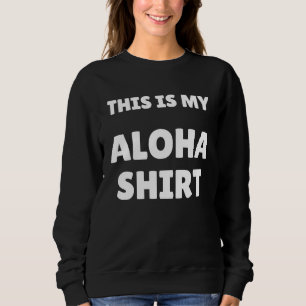 Camiseta Este É Meu Aloha Suporte de Festa Havaiano