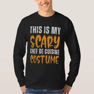 Camiseta Este É Meu Assustador Chef De Cuisine Costume Engr