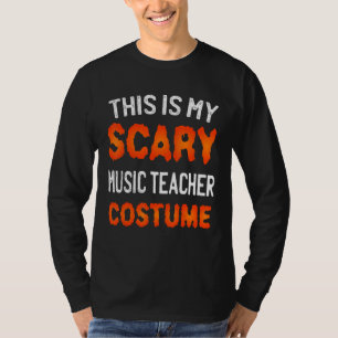 Camiseta Este É Meu Assustador De Música Costume Engraçado